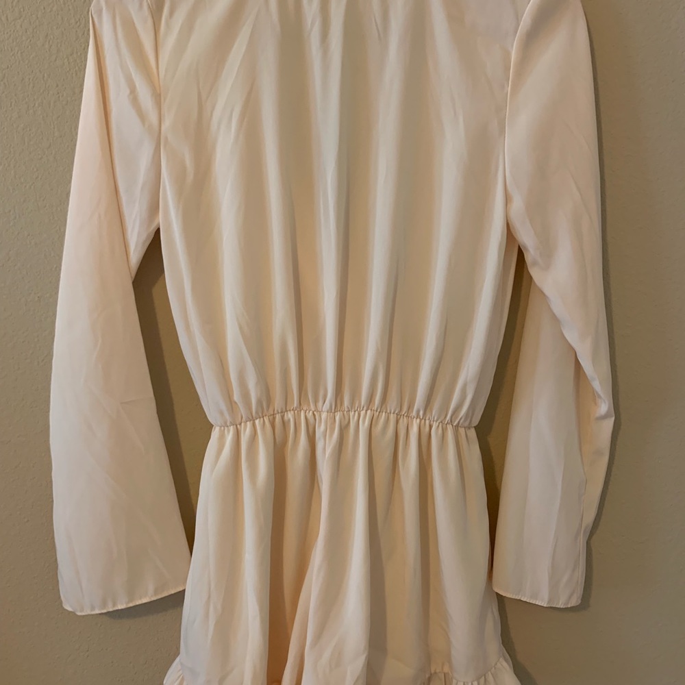 Beige Ruffled Romper - Picture 4 of 4
